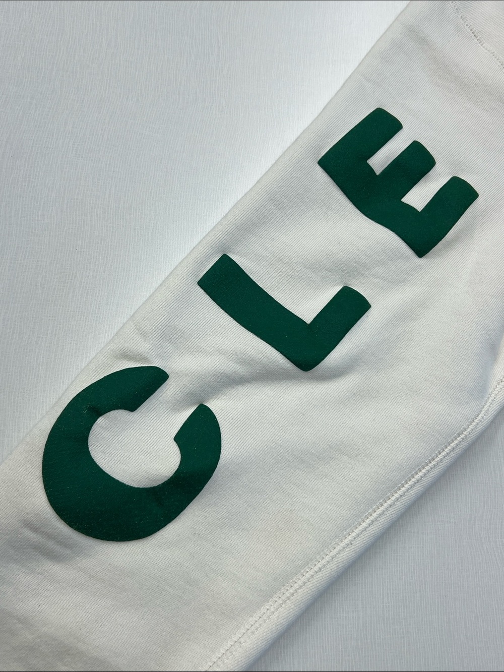 Emily Roggenburk return to cleveland puff crewneck long sleeve sweatshirt green - Picture 11 of 11